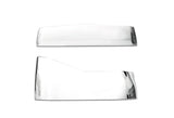 Headlights Bezels Chrome with 12" Clear/White LED Light Strip Bar 2 Pcs For Freightliner FLD Classic XL -