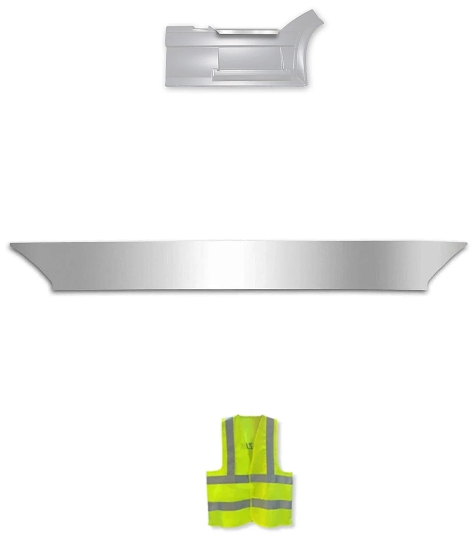 Front Panel Stripe Chrome Trim Top Kick for Passenger Side (9R) 2004-2017 Volvo VNL