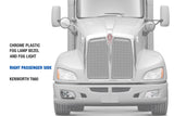 Fog Light Bezel Chrome Plastic & Fog Light Passenger Kenworth T660