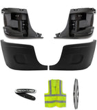 Bumper Corners Outer and Inner No Fog Holes Set 2008-2017 Freightliner Cascadia 125 113