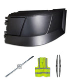 Bumper Corner No Fog Hole Plastic Driver 2004-2015 Volvo VNL