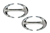 Front Hood Grille Hino Genuine Emblems Logo 2 pcs Set
