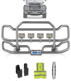 Front Grey Grille Guard Large 2004+ Mack Granite GU713 (Set-Back)