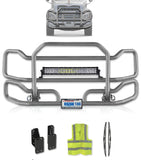 Front Grey Grille Guard Large 2004+ Mack Granite GU713 (Set-Back)