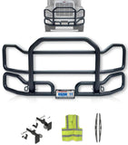Front Grille Guard Large Black Kenworth T440