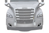 LED Fog Light Set with Halo Ring DLR Black Housing Freightliner Cascadia 2018+ -