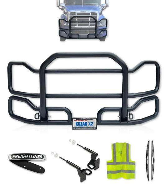 Front Grille Guard Large Black 2008-2017 Freightliner Cascadia 125 113