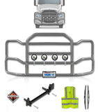 Grille Guard Large Chrome International RH (Plastic Bumper)