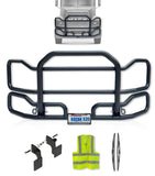 Front Grille Guard Large Black 1999-2003 Mack CH Set-Back