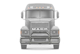Grille Guard Front Chrome with Lights 2004+ Mack CH Set-Back