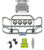 Front Grille Guard Large Chrome 1999-2003 Mack CH Set-Back