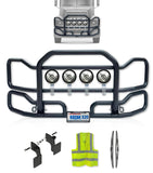 Front Grille Guard Large Black 1999-2003 Mack CH Set-Back