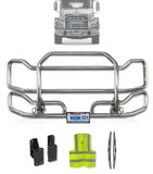 Kozak Chrome Front Grille Guard Large Mack Granite Gu713 Set-Back 2004+ -