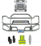 Kozak Chrome Front Grille Guard Large Mack Granite Gu713 Set-Back 2004+ -