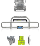 Grille Guard with Lights Chrome 2004-2017 Mack CX