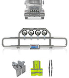 Grille Guard with Lights Chrome 2004-2017 Mack CX