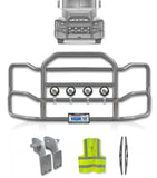 Grille Guard Large Chrome with Lights 2004+ Mack CH Set-Back