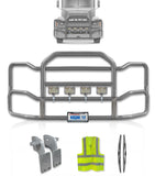 Grille Guard Large Chrome with Lights 2004+ Mack CH Set-Back
