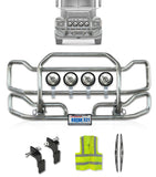 Front Grille Guard Large Chrome 2004+ Mack CH Set-Back