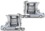 Small Inner Supports for The Rear Step Fairings Set 2018+ Volvo VNL