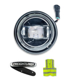 LED Fog Light Black Left Freightliner Columbia 2000-2015, Century -