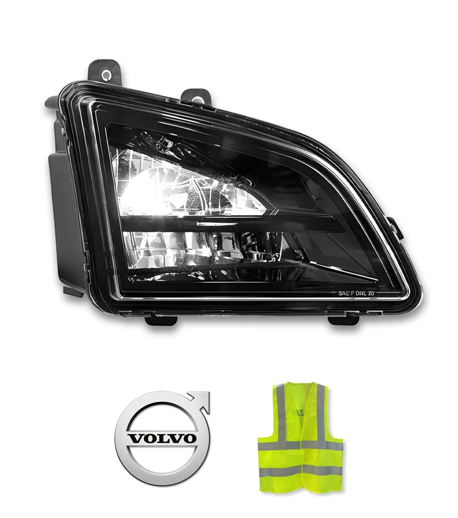 Full LED Fog Light Lamp Clear Lens Right Volvo VNL VT 2018+ -
