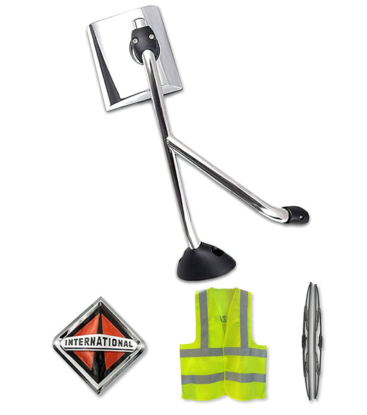 Towing Hood Mirror Chrome Right Side International Durastar