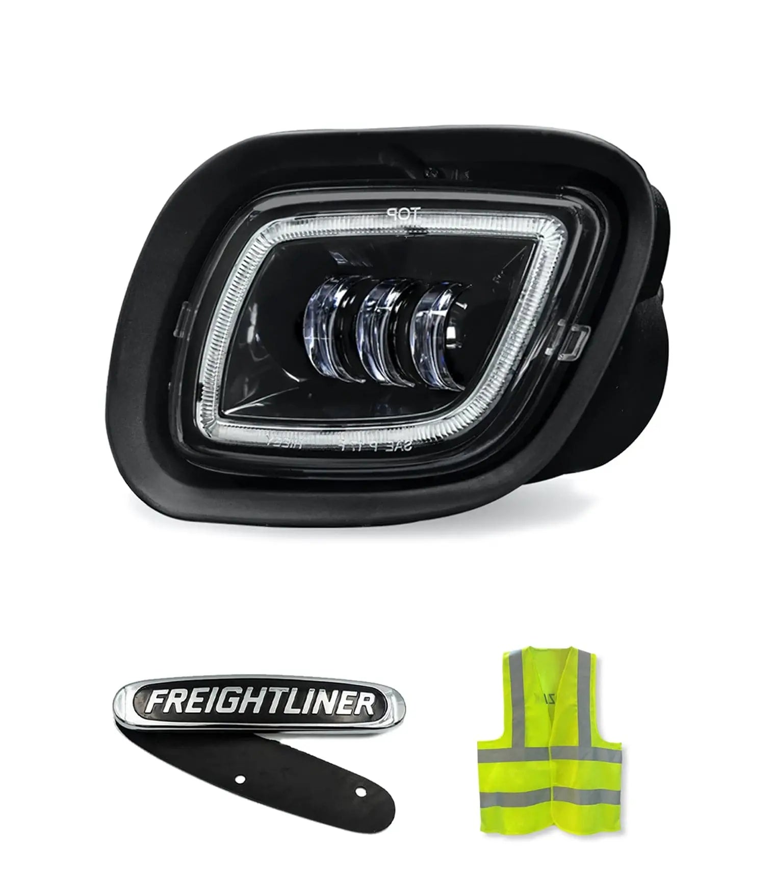 Full LED Projector Fog Light Black Left Freightliner Cascadia 2008-2017 -