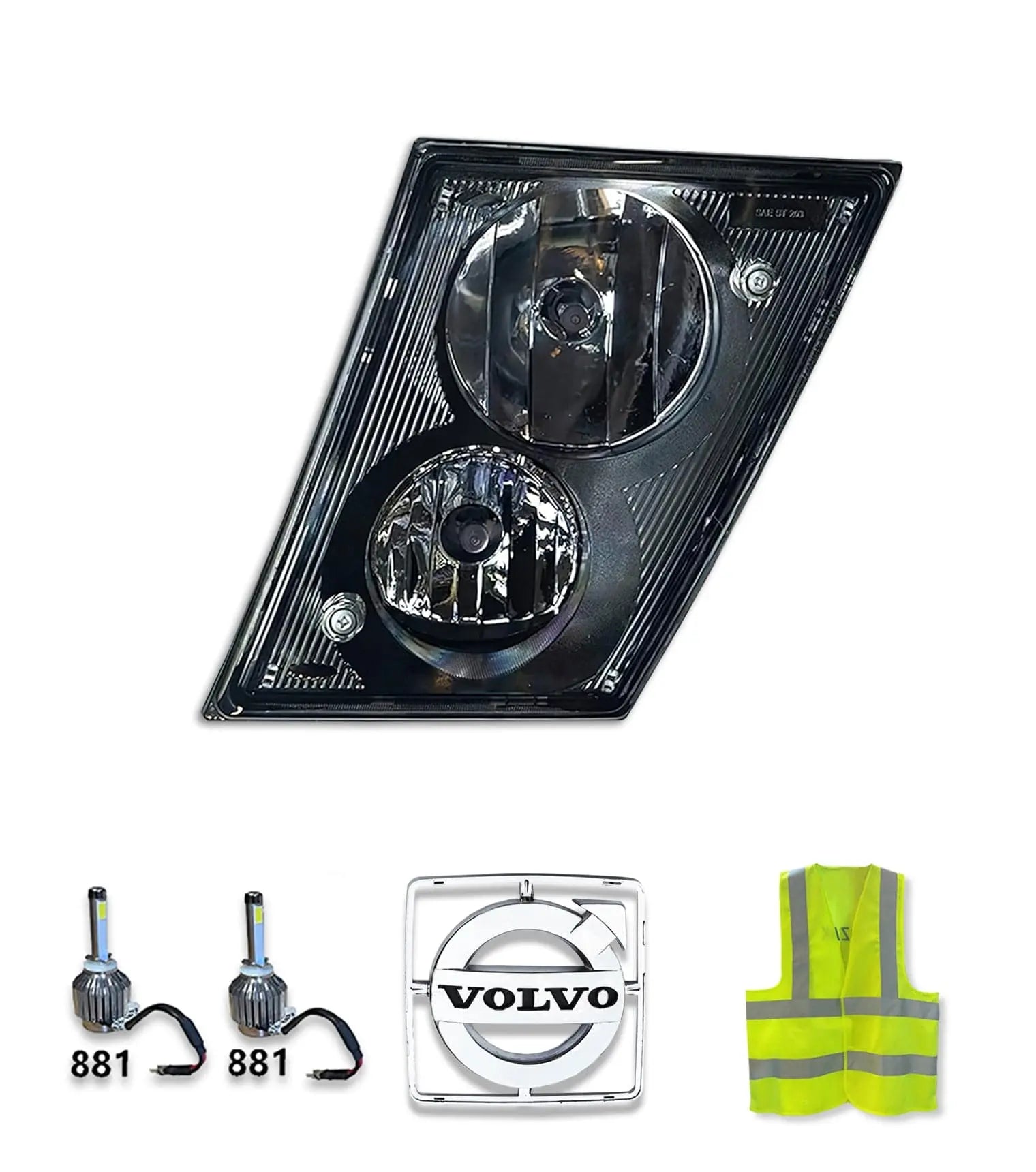 Black Housing Fog Light Left Volvo VNM VN VNL 2004-2017 -