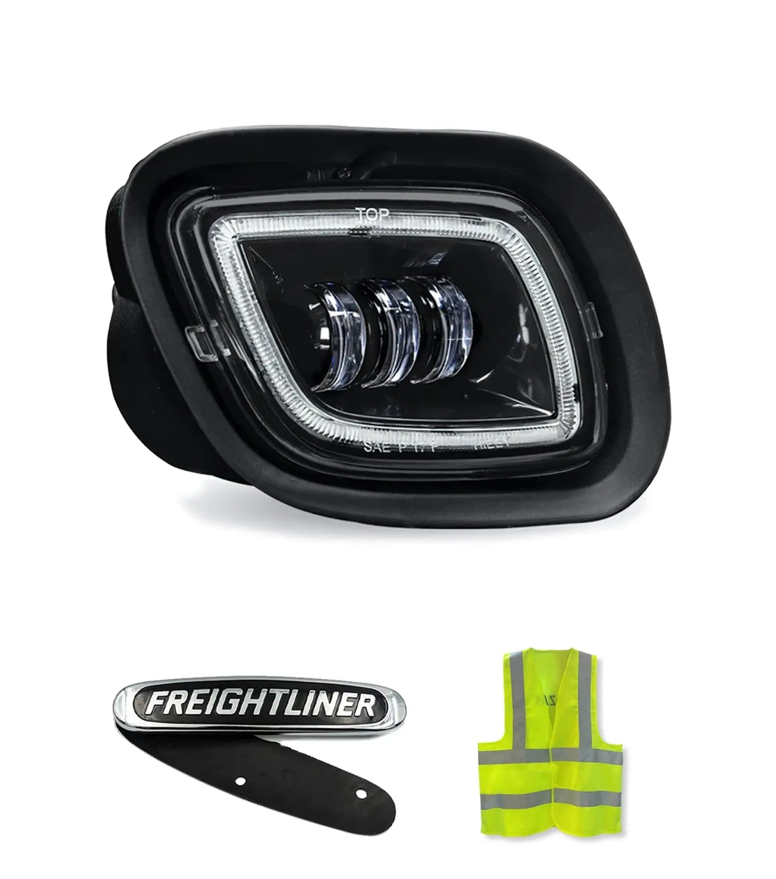 Full LED Projector Fog Light Black Right Freightliner Cascadia 2008-2017 -