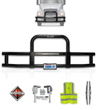 Grille Guard with Built in 16'' LED Bar Black International LT625 Prostar