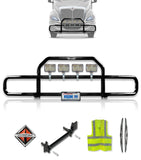 Front Grille Guard Black 2008+ International Prostar