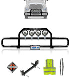 Front Grille Guard Black 2008+ International Prostar