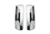 KOZAK Pair Mirror Arm Cover (Black) and Chrome Door Mirror Cover Pair Set Left and Right side Compatible with Volvo VNL VNM VNX VN 2004-2023 PLUS Logo, 2x22" Wipers and KOZAK Vest