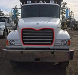 Kozak Chrome Metal Grille for Mack CV713 Granite T/A Semi Trucks (Fit: Mack CV 713 Granite T/A Trucks) PLUS 2x 22" Windshield Wipers and Kozak Vest