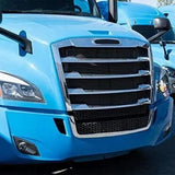 Chrome Front Grille Replacement with Steel Bug Screen for Freightliner Cascadia 2018+