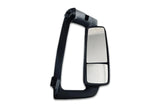 KOZAK Side View Door Mirror Power Heated Black with Arm & Look Down Mirror Right Side compatible with Volvo VNL 670 780 630 730 860 VNM 200 430 630 VNX 300 VN 2004-2023 + Logo, Bracket, Wipers, Vest