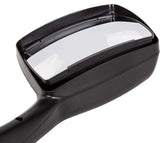 Kozak Chrome Finish Hood Mirror Left (Driver Side) and Right (Passenger Side) Pair Set for Peterbilt 579 Semi Trucks PLUS 2x22 inch Windshield Wipers, Logo and KOZAK Vest