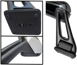 Kozak Chrome Replacement Door Mirrors With Arms RIGHT (Passenger) and LEFT (Driver) Sides for Peterbilt 579 plus Logo, Kozak Vest and 2x 22" Windshield Wipers