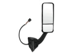 Kozak Replacement Chrome Heated Door Side Mirror Right Passenger Side for Freightliner Cascadia 2008-2017 PLUS Freightliner Logo Emblem, Kozak Vest and 2x 22 inch Windshield Wipers included
