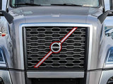 Kozak Truck Accessories Durable Chrome Grille Front Logo Emblem with Stripe Compatible with All Volvo Trucks 2018 and Newer
