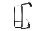 compatible with Volvo VNL Door Side View Mirror Power Heated Chrome with Arm -Left Side PLUS Arm Bracket, Volvo Logo, Wipers, Vest (Fit: Volvo VNL 670 780 630 730 860, VNM 200 430 630, VNX 300)