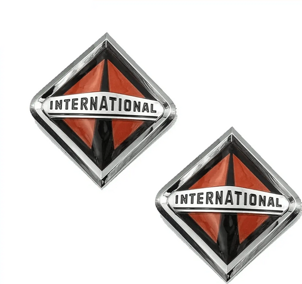 Front Hood Grille Emblem Logo 2 pcs International