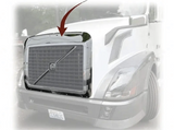 Chrome Steel Bug Shield Wind Deflector for Volvo VNL 2004-2017