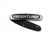 Kozak Replacement Hood Grill Freightliner Emblem Logo Name Plate - Black with Chrome - Fits Most Freightliner Semi Trucks Models up to 2017