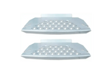 Aluminum Running Board Rear Step 2 pcs Compatible with Kenworth T660 T680 T700 Plus 2X 22 Windshield Wipers, Kenworth Logo, and KOZAK Reflective Vest