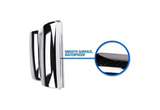 Chrome Door Mirror Cover Pair Set for Freightliner Cascadia 2008-2014 Truck Models PLUS Freightliner Logo Emblem and KOZAK Reflective Vest