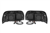 KOZAK Headlights Black Dual Halo Projector LED 12V Driver and Passenger Pair Set (Right and Left Side) For Freightliner Century 1996-2010 PLUS Logo, 2x 22" Wipers, KOZAK Vest