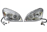 Kozak Full LED Performance Headlight Lamp Pair with Sequential Turn Signals For Freightliner Cascadia 2008-2017 - Tacoma Parts Corporation