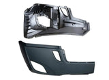 Plastic Bumper Cover + Reinforcement with Fog Light Passenger Side for Freightliner Cascadia 2018+ - Tacoma Parts Corporation